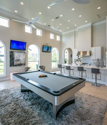 Gaming area with billiards
